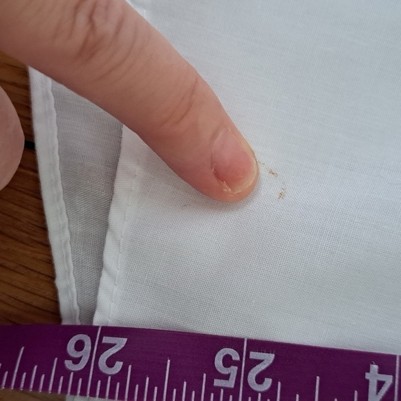 Mili Designs Women's Large White Long Sleeve Button Up Shirt Embroidered Floral - Picture 16 of 16